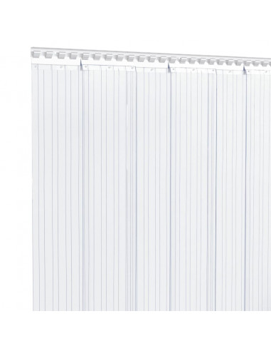 Tenda per Porte Trasparente 200 mm x 1,6 mm 25 m in PVC