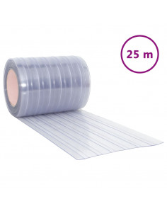 Tenda per Porte Trasparente 300 mm x 2,6 mm 25 m in PVC