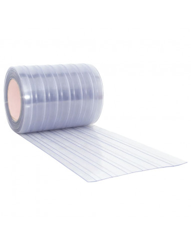 Tenda per Porte Trasparente 300 mm x 2,6 mm 25 m in PVC
