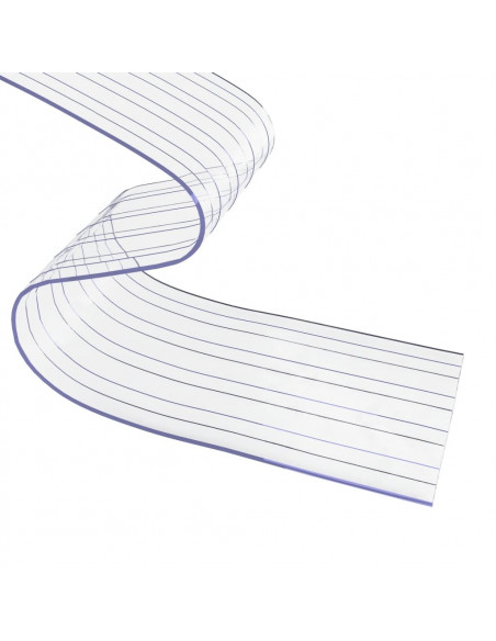 Tenda per Porte Trasparente 300 mm x 2,6 mm 25 m in PVC
