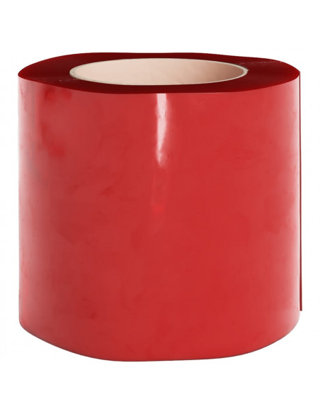 Tenda per Porte Rossa 200 mm x 1,6 mm 25 m in PVC