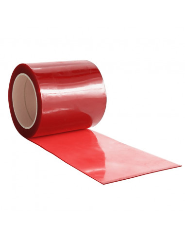 Tenda per Porte Rossa 200 mm x 1,6 mm 10 m in PVC