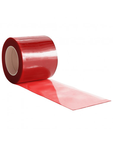 Tenda per Porte Rossa 200 mm x 1,6 mm 50 m in PVC
