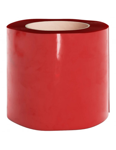 Tenda per Porte Rossa 200 mm x 1,6 mm 50 m in PVC