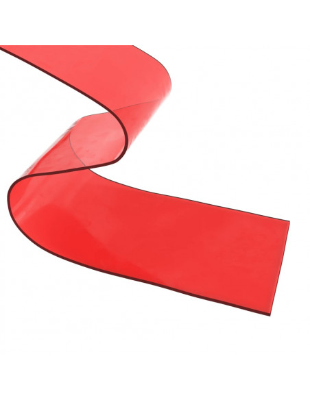 Tenda per Porte Rossa 200 mm x 1,6 mm 50 m in PVC
