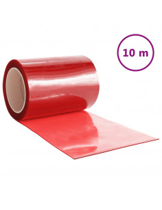 Tenda per Porte Rossa 300 mm x 2,6 mm 10 m in PVC