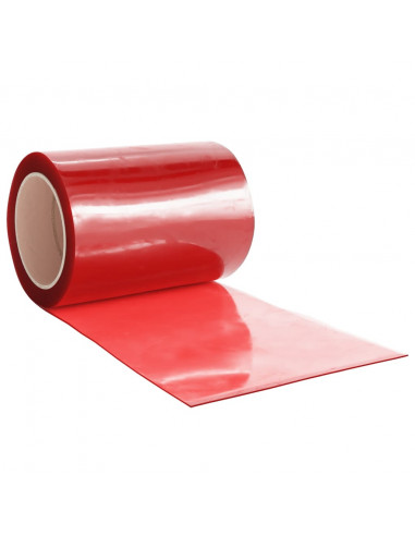 Tenda per Porte Rossa 300 mm x 2,6 mm 10 m in PVC