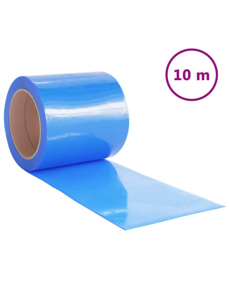 Tenda per Porte Blu 200 mm x 1,6 mm 10 m in PVC