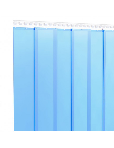 Tenda per Porte Blu 200 mm x 1,6 mm 10 m in PVC