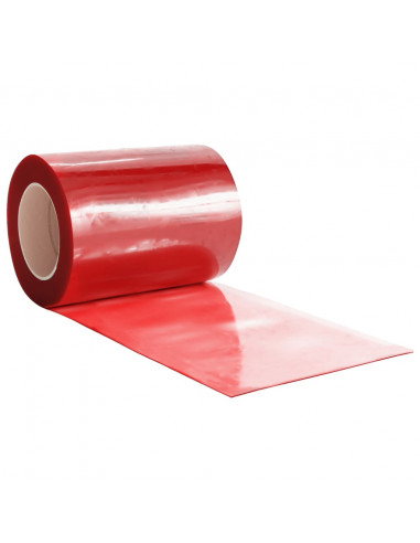 Tenda per Porte Rossa 300 mm x 2,6 mm 25 m in PVC