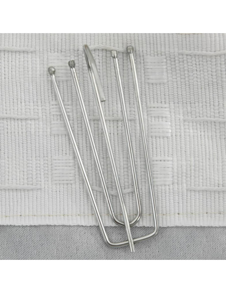 Tende Oscuranti con Ganci Effetto Lino 2 pz Beige 140x225 cm