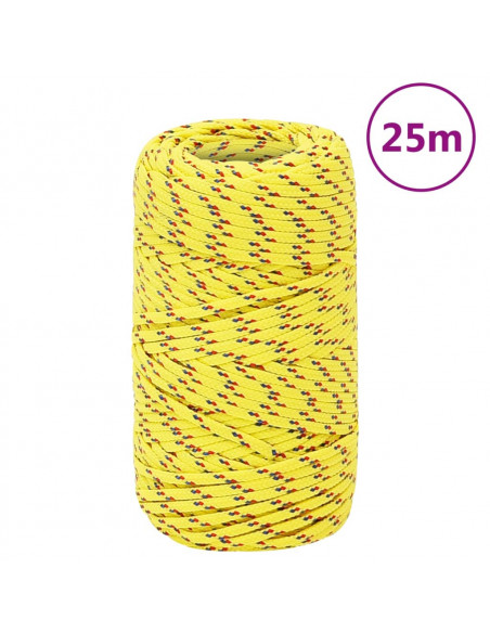 Corda Nautica Gialla 2 mm 25 m in Polipropilene