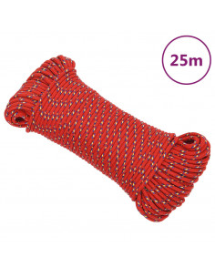 Corda Nautica Rossa 5 mm 25 m in Polipropilene 2
