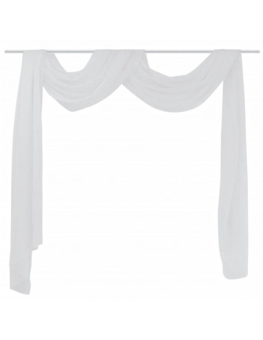 Tenda voile 140 x 600 cm bianca