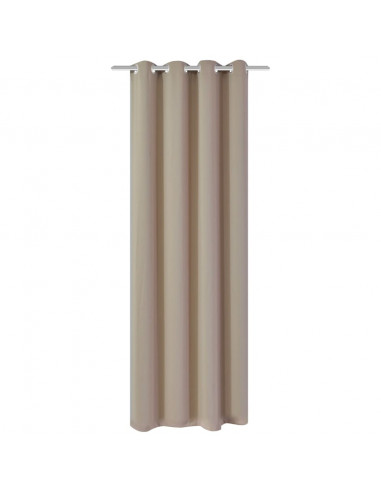 Tenda Oscurante con Occhielli in Metallo 270x245 cm Crema