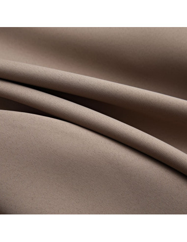 Tende Oscuranti con Anelli Metallo 2pz Grigio Talpa 140x175 cm