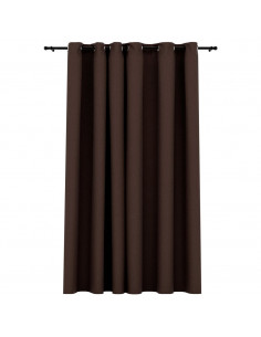 Tenda Oscurante Effetto Lino con Occhielli Talpa 290x245 cm 2