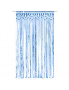 Tenda Macramè Blu 140x240 cm in Cotone 2