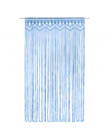 Tenda Macramè Blu 140x240 cm in Cotone