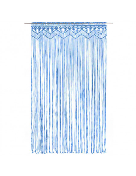 Tenda Macramè Blu 140x240 cm in Cotone