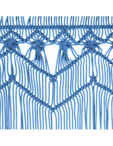 Tenda Macramè Blu 140x240 cm in Cotone