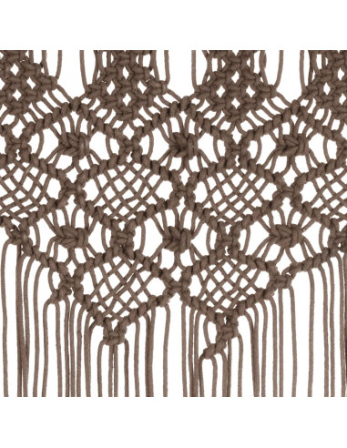 Tenda Macramè Grigio Talpa 140x240 cm in Cotone