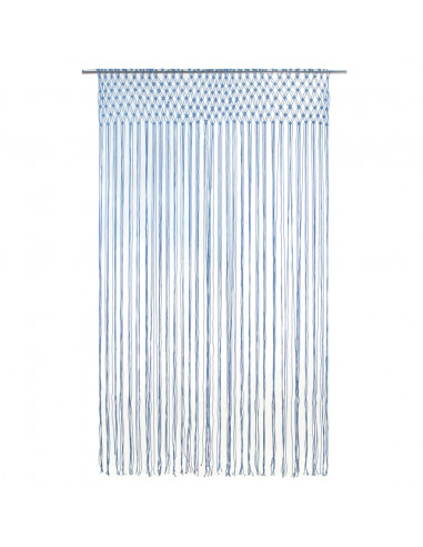 Tenda Macramè Blu 140x240 cm in Cotone