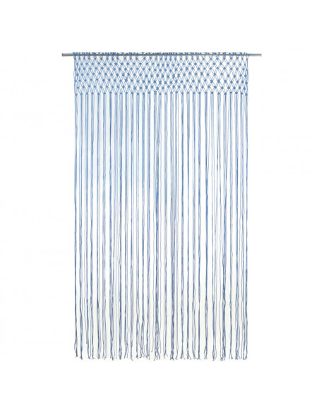 Tenda Macramè Blu 140x240 cm in Cotone