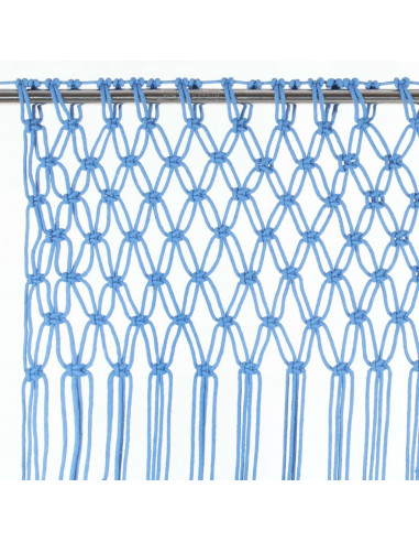 Tenda Macramè Blu 140x240 cm in Cotone