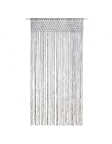 Tenda Macramè Antracite 140x240 cm in Cotone