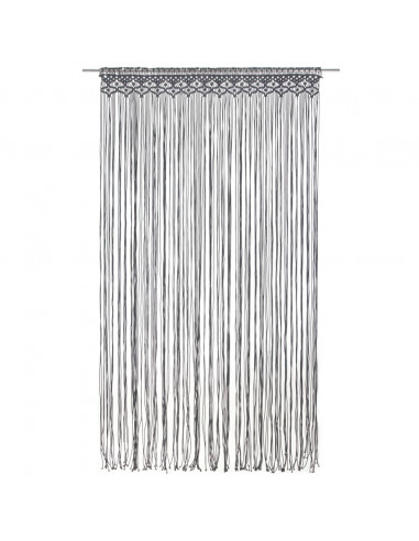 Tenda Macramè Antracite 140x240 cm in Cotone