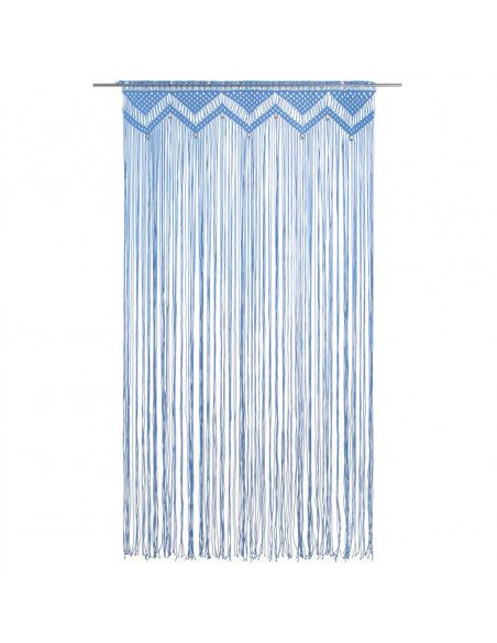 Tenda Macramè Blu 140x240 cm in Cotone