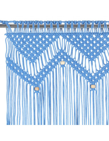 Tenda Macramè Blu 140x240 cm in Cotone