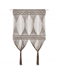 Tenda Macramè Grigio Talpa 140x240 cm in Cotone