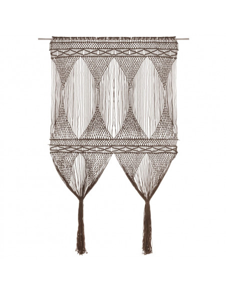 Tenda Macramè Grigio Talpa 140x240 cm in Cotone