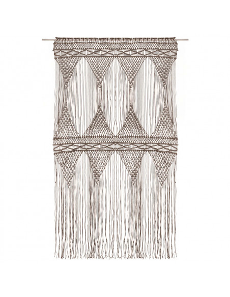 Tenda Macramè Grigio Talpa 140x240 cm in Cotone