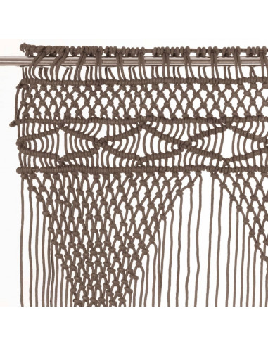 Tenda Macramè Grigio Talpa 140x240 cm in Cotone