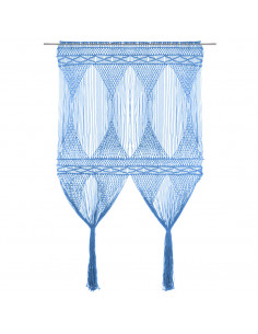 Tenda Macramè Blu 140x240 cm in Cotone