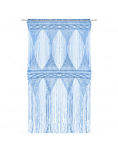 Tenda Macramè Blu 140x240 cm in Cotone 2