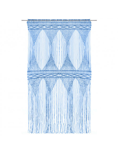 Tenda Macramè Blu 140x240 cm in Cotone