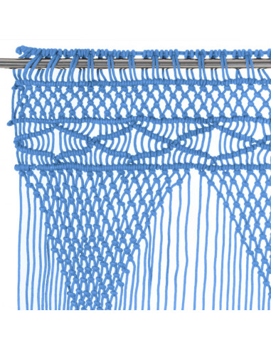 Tenda Macramè Blu 140x240 cm in Cotone