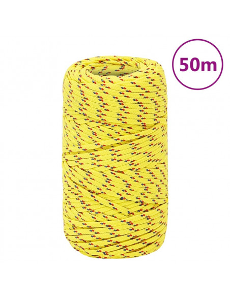 Corda Nautica Gialla 2 mm 50 m in Polipropilene