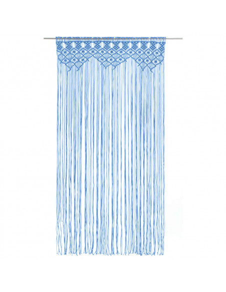 Tenda Macramè Blu 140x240 cm in Cotone