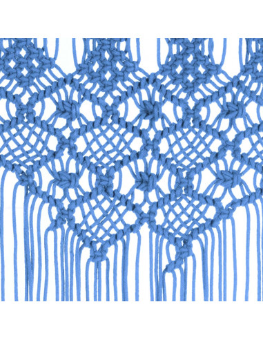 Tenda Macramè Blu 140x240 cm in Cotone