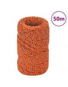 Corda Nautica Arancione 2 mm 50 m in Polipropilene 2