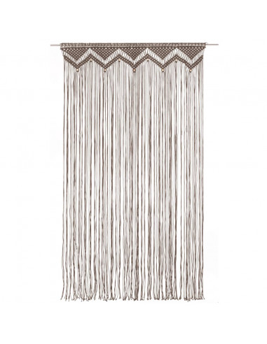 Tenda Macramè Grigio Talpa 140x240 cm in Cotone