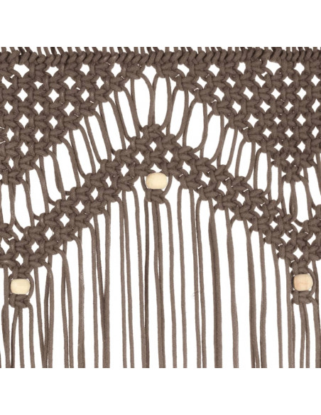 Tenda Macramè Grigio Talpa 140x240 cm in Cotone