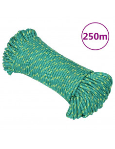 Corda Nautica Verde 4 mm 250 m in Polipropilene 2