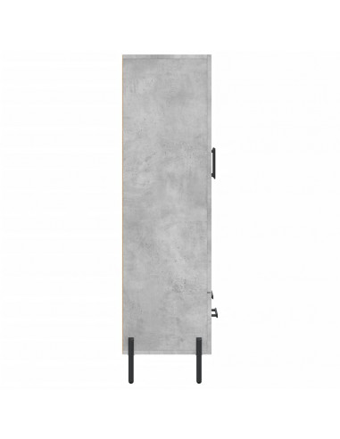 Credenza Grigio Cemento 69,5x31x115 cm in Legno Multistrato