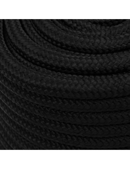 Corda da Lavoro Nera 18 mm 100 m in Poliestere